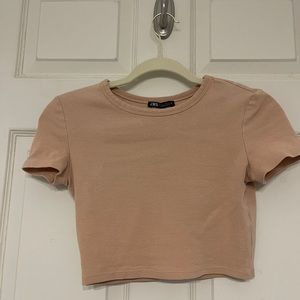 Zara cropped t-shirt